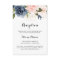 Calligraphy Winter Floral Wedding Reception