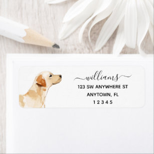 Dog Return Address Labels | Zazzle