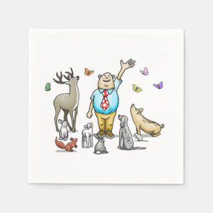 Calling All Animals Birthday Napkins