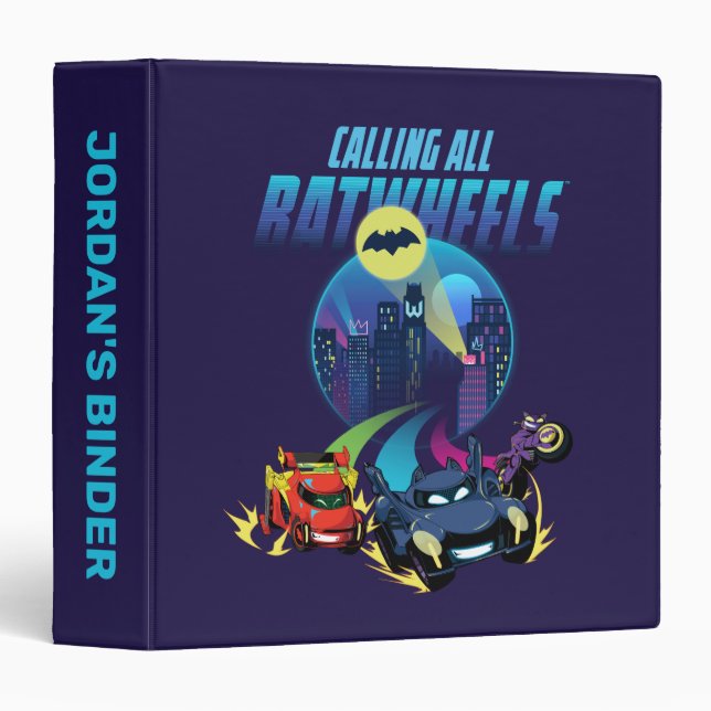 Calling all Batwheels™ 3 Ring Binder (Front/Spine)