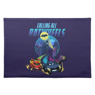 Calling all Batwheels™ Cloth Placemat