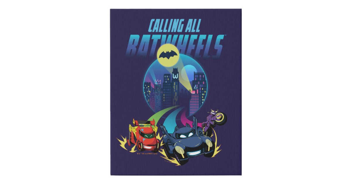 Calling all Batwheels™ Faux Canvas Print | Zazzle