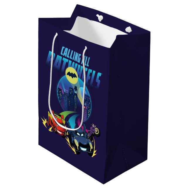 Calling all Batwheels™ Medium Gift Bag (Front Angled)