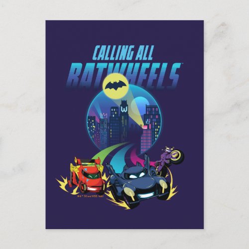 Calling all Batwheelsâ Postcard