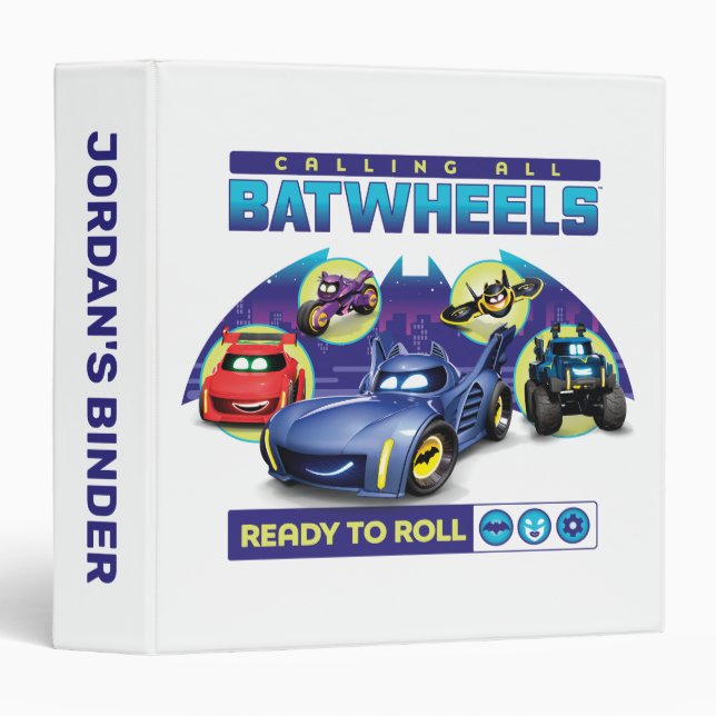 Calling all Batwheels™ - Ready to Roll 3 Ring Binder (Front/Spine)