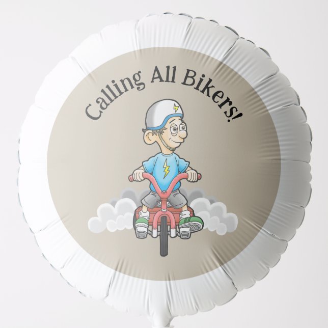 Calling All Bikers Balloon (Front)