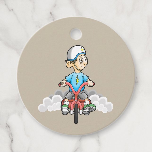 Calling All Bikers Favor Tags (Front)