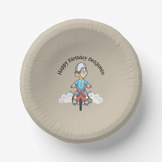 Calling All Bikers Paper Bowls (Front)