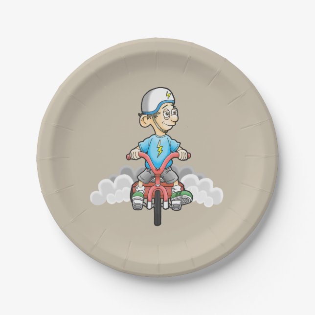 Calling All Bikers Paper Plates (Front)
