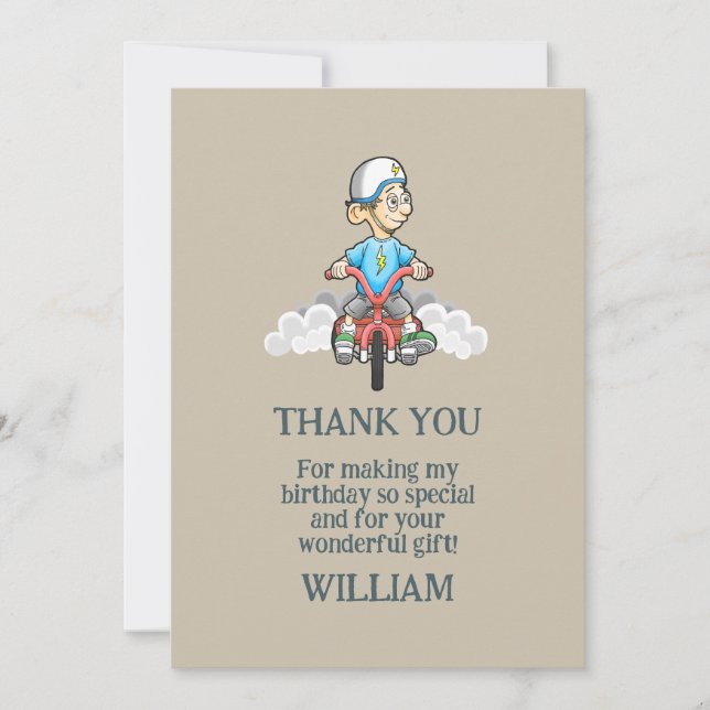 Calling All Bikers Thank You Card (Front)