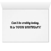 **CALLING ALL CRABS** FUNNY BIRTHDAY CARD (Inside Horizontal (Bottom))