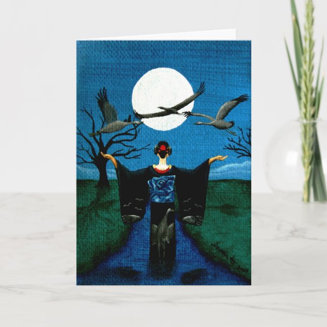 "Calling all Cranes" Card (Front)