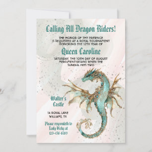 Calling All Dragon Riders Birthday Invitation