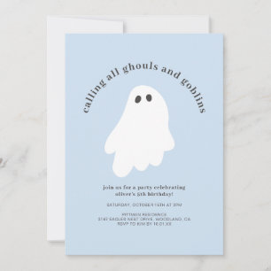 Calling All Ghouls and Goblins Birthday Invitation