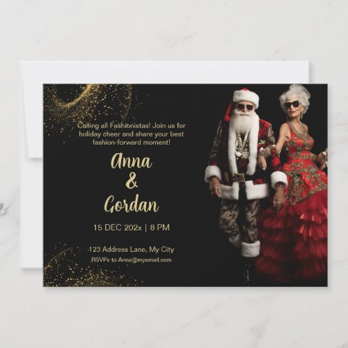 Calling all holiday fashionistas thank you card