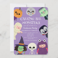 Calling all monster Halloween Birthday party