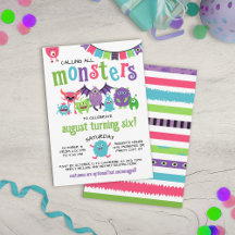 Calling All Monsters Kids Halloween Birthday Party
