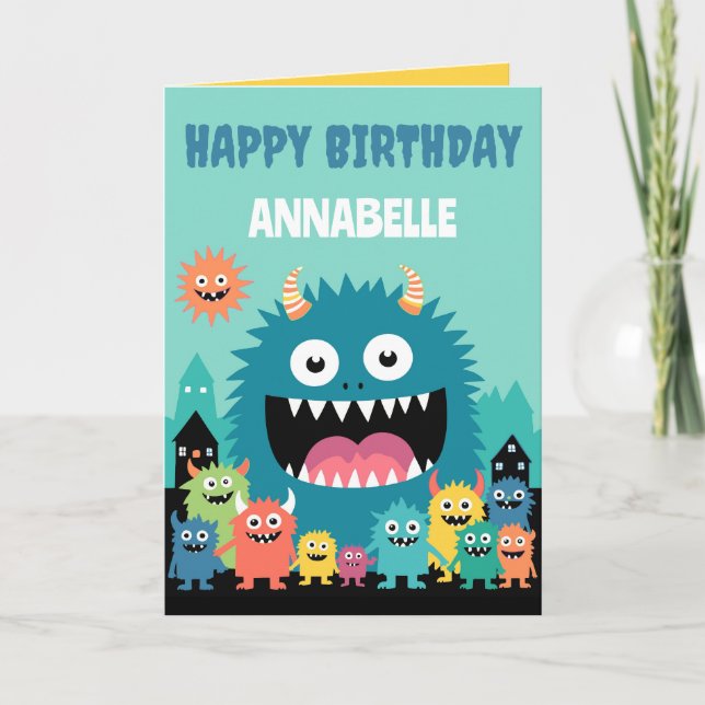 Calling All Monsters Personalize Card (Front)
