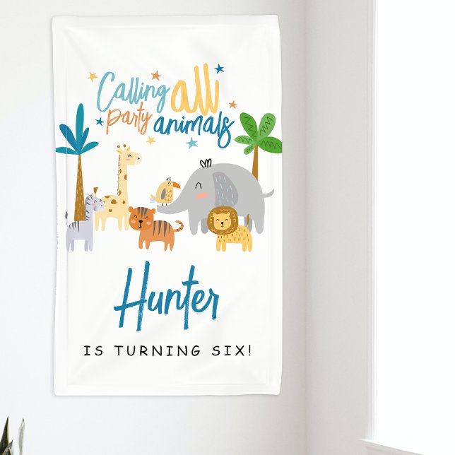 Calling All Party Animals Birthday Party Banner (Creator Uploaded)