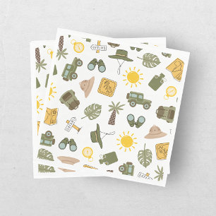 Calling All Party Animals Boy Safari Birthday Napkins