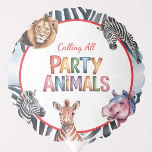 Calling All Party Animals Kids' Birthday Party Balloon