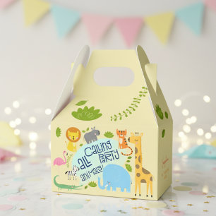Calling all party animals kids birthday party favor boxes