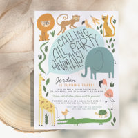 Calling All Party Animals | Modern Safari Birthday