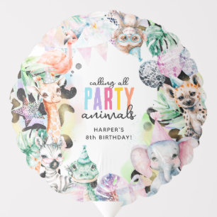 Calling all Party Animals Safairi themed Birthday Balloon