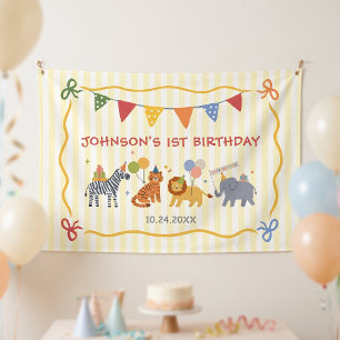 Calling All Party Animals Safari Birthday Banner