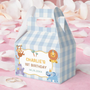 Calling All Party Animals Safari Zoo Birthday Favor Boxes