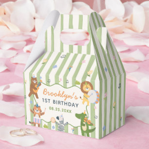 Calling All Party Animals Safari Zoo Birthday Favor Boxes