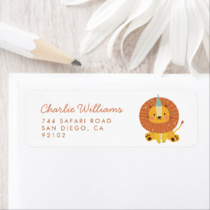 Calling All Party Animals Safari Zoo Birthday Label