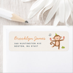 Calling All Party Animals Safari Zoo Birthday Label