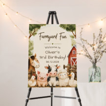Calling All Party Animals Watercolor Farm Birthday