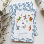 Calling All Party Animals Wild Safari Birthday Invitation<br><div class="desc">Get ready to celebrate in wild style with this adorable “Calling All Party Animals” birthday invitation! Featuring a playful mix of illustrated jungle friends — including a lion, tiger, monkey, zebra, hippo, and crocodile — this charming design is perfect for your little one’s first birthday or any fun-filled kids’ party....</div>