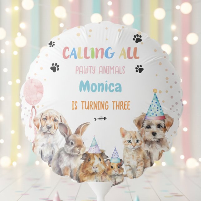 Calling all pawty animals birthday party balloon (Creator Uploaded)