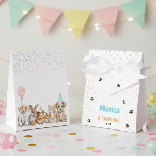 Calling all pawty animals birthday party favor boxes