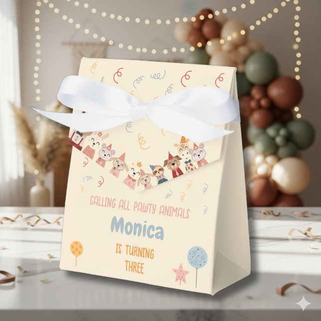 Calling all pawty animals wild birthday party favor boxes (Creator Uploaded)