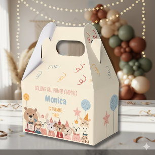Calling all pawty animals wild birthday party favor boxes