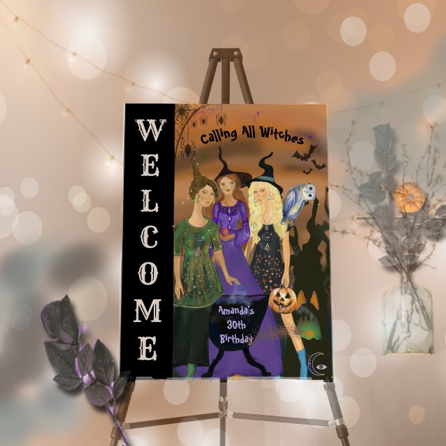 Calling All Witches Halloween Birthday Foam Board (Calling All Witches Halloween Birthday Foam Board)