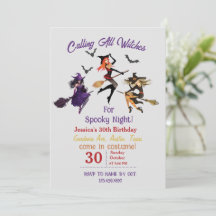 Calling All Witches Halloween Party 30Th Birthday