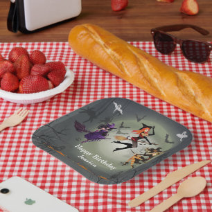 Calling All Witches Halloween Party 30Th Birthday Paper Plates