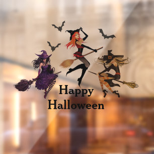 Calling All Witches Halloween Party 30Th Birthday Window Cling