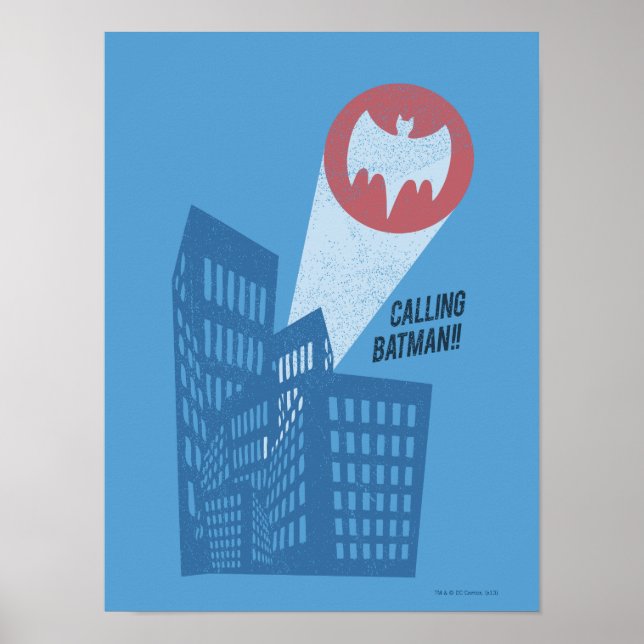 Calling Batman Bat Symbol Graphic Poster (Front)