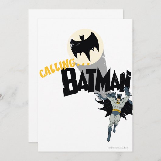 Calling Batman Graphic (Front/Back)
