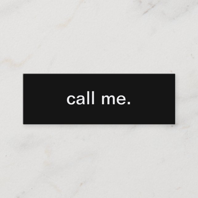 Calling business Card (Front)