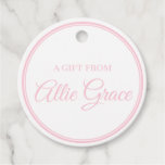 Calling Card | A Gift From Gift Label | Pink
