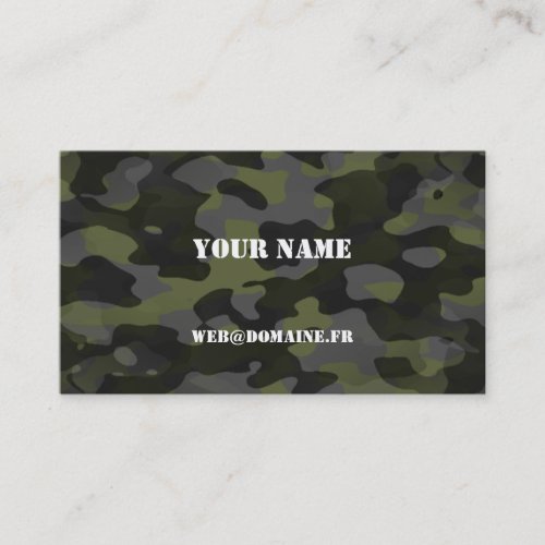 Calling card Camouflage