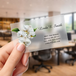 Calling Card Clear Business Cards