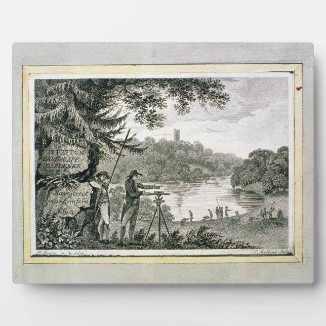 Calling card of Humphrey Repton, engraved by Thoma Plaque (Front)